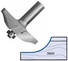 Whiteside 5950 - Medium, Raised Panel, Router Bits (Ball Bearing Guide) - Half Inch Shank, Carbide Tipped