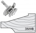 2 Wing Large Raised Panel Bit w/ Back Cutter, Straight Pattern, 1/2 Shank, Whiteside 5920B