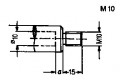 Quick Change Drill Adapter for Ayen, Mayer and Torwegge Boring Machines, LH Thread