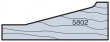 Whiteside 5802 - Vertical Raised Panel Router Bit Cutting Profile
