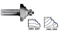 Whiteside 3208 - Double Round, Router Bits - Half Inch Shank, Carbide Tipped