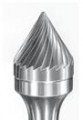 Carbide Bur Single Cut 60 Degree Cone Shape SGS SJ-9