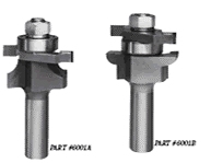 Whiteside 5742A - Miniature, Stile & Rail (Ogee Pattern) Router Bits - Half Inch Shank (Replacement Ogee Stile Cutter), Carbide Tipped