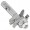 Whiteside 6004A - Full Size, Stile & Rail, (Straight Pattern) Router Bits - Half Inch Shank, (Replacement Straight Stile Cutter), Carbide Tipped