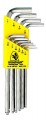 Bondhus 16938 - Set of 10 BriteGuard Plated Ball End Hex L-keys 1/16-1/4