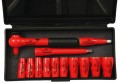 Wiha 31391 - 13 Pc 1/4" Drive Insulated Metric Socket Set 5-14mm