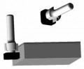 Whiteside 2640 - Laminate Trim Router Bits (with Square Bearings) - Quarter Inch Shank, Carbide Tipped