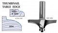 Whiteside 3292 - Thumbnail, Table Edge, Router Bits - Half Inch Shank, Carbide Tipped