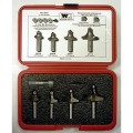Whiteside 501 - Router Bit Sets, Roundover and Beading, 4 pc. Set - Half Inch Shank