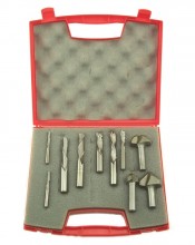 Southeast Tool CNC Set - Router bit set contains 9 of the most common bits used in making cabinets and MDF raised panel doors on a CNC