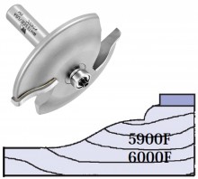 Whiteside 5900F - Large, Raised Panel, Router Bits (Ball Bearing Guide) - Half Inch Shank, Carbide Tipped