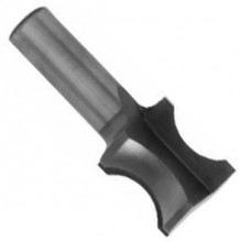 Carbide Tipped Oval Edge (Half Bull Nose) Router Bit by Whiteside Machine