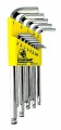 Bondhus 16937 - Set of 13 BriteGuard Plated Ball End Hex L-keys .050-3/8