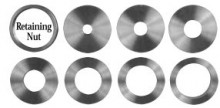 Whiteside 9510 - Base Plate Reducers - Solid Brass