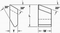 Carbide Processors WEC LH Carbide Saw Tip