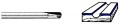Whiteside SC41 - Round Nose (Core Box) Router Bits - Quarter Inch Shank, Solid Carbide