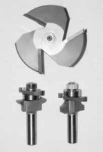 Whiteside 100 - Raised Panel, Router Bit Sets - Half Inch Shank, 3 Wing Standard Raised Panel Set, 3 Pieces