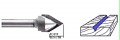 Whiteside SC1541 - V Groove Router Bits (60deg Included Angle) - Quarter Inch Shank, Solid Carbide