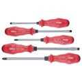 Felo 31720 - 5 pc Slotted & Phillips Screwdriver Set - PPC Handle with Metal Cap