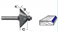 Whiteside 2306 - 45deg Chamfer Router Bits - Half Inch Shank, Carbide Tipped
