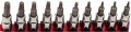 Bondhus 44038 - Set of 10 Star Bits 2" w/sockets T10-T55