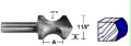 Whiteside 1440 - Plunge Cut, Hand Grip, Router Bits - Half Inch Shank, Carbide Tipped