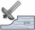 Whiteside 5751 - Miniature, Raised Panel, Router Bits (Ball Bearing Guide) - Half Inch Shank, Ogee, Carbide Tipped