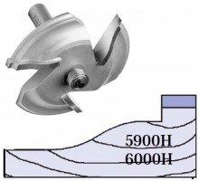 Whiteside 6000H - Large, Raised Panel, Router Bits (Ball Bearing Guide) - Half Inch Shank, Carbide Tipped