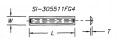 Reversible Insert Knife, 4 Cutting Edges w/ Face Groove
