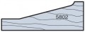 Whiteside 5802 - Vertical Raised Panel Router Bit Cutting Profile