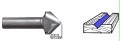 Whiteside 1502 - V Groove Router Bits (90deg Included Angle) - Quarter Inch Shank, Carbide Tipped