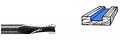 Whiteside LD7200 - Left Hand Spiral Router Bits - Downcut, 2 Flute, Three-Quarter Inch Shank, Solid Carbide