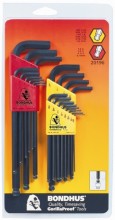 Bondhus 20196 - Inch/Metric Balldriver L-wrench Double Pack 10999 (1.5-10mm) & 10936 (.050-5/16)