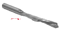 Spiral Door Bits - High Speed Steel - With Flat and Titanium Nitride Coated for Extended Wear - Southeast Tool SEDOOR-57FT