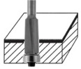 Flush Downcut Laminate Trim