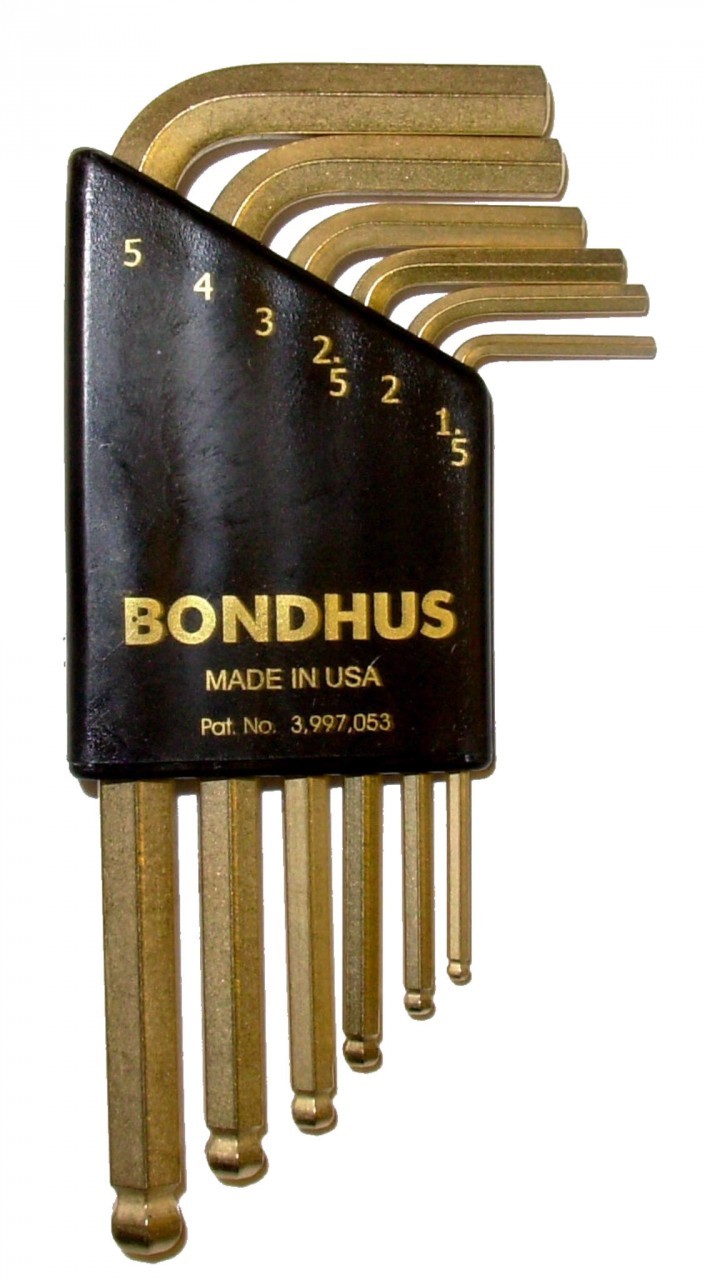 free Mini Gold Plated Hex Keys