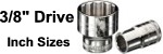 3/8" Drive Sockets - Inch Sizes