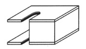 Center Pilot Stagger Router Bit Cutting Profile