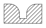 Plunge Roundover Router Bit Cutting Profile