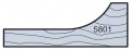 Whiteside 5801 - Vertical Raised Panel Router Bit Cutting Profile