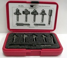 Whiteside 402 - Router Bit Sets, Basic 7 pc. Set - Quarter Inch Shank