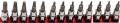 Bondhus 44037 - Set of 13 Star Bits 2" w/sockets T8-T60