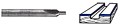 Whiteside SC33 - Straight Router Bits - 2 Flute, Quarter Inch Shank, Solid Carbide