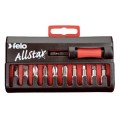 Felo 53529 - AllStar 10 pc Bit Set - Slotted, Phillips, Square