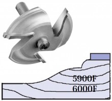Whiteside 6000F - Large, Raised Panel, Router Bits (Ball Bearing Guide) - Half Inch Shank, Carbide Tipped