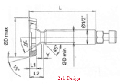 Diamond-Tipped (PCD), T-Slot Router Bits - 2+1 Design, 2 3/8