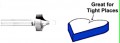Whiteside 1984 - Roundover Router Bits (Small Pilot) - Quarter Inch Shank, Carbide Tipped